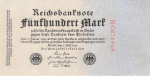 500 Mark 1922 ro.71a B